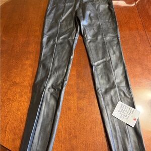 Women’s size 2 black faux leather pants Oasis